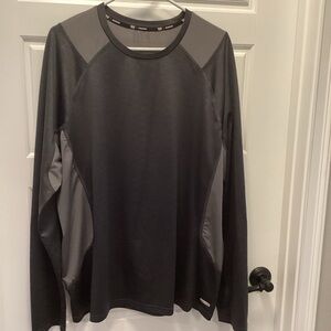 Tek Gear Black and Gray Long Sleeve Shirt Compression